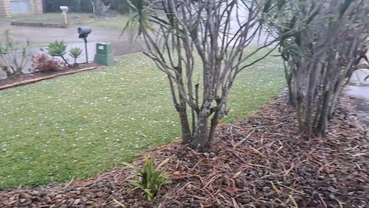 Southeast Queensland smashed by hail in Friday afternoon storm