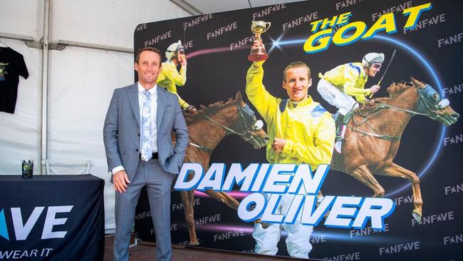 Damien Oliver has been centre stage in Perth the past few weeks ahead of retirement. Picture: Western Racepix.