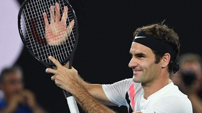 Swiss veteran Roger Federer. Picture: AFP