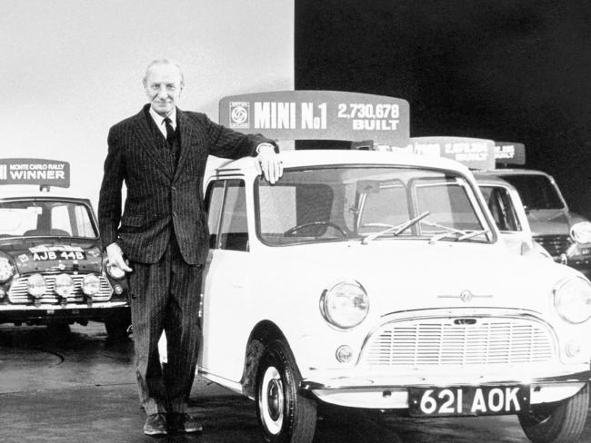 Designer Sir Alec Issigonis after being knighted in 1969.