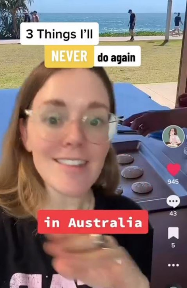 British expat and radio host Jordana Grace revealed three things she will never do in Australia. Picture: TikTok/@thejordanagrace