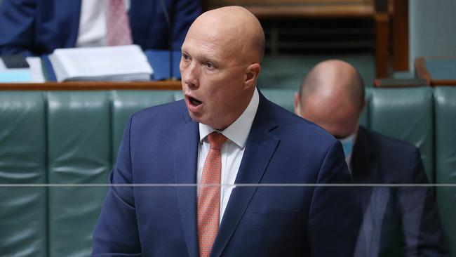 Peter Dutton has claimed the Chinese Government is backing Labor. Picture: Gary Ramage/NCA NewsWire