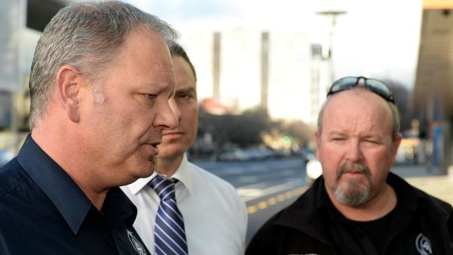 CFMMEU SA deputy Jim O'Connor, right, has quit, two months after the resignation of former state secretary Aaron Cartledge, left.