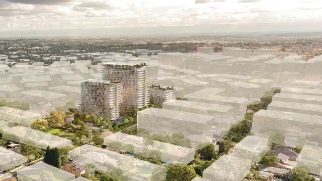 Artist impressions of scrapped plans for Chapman Gardens at 16-26 Chapman Ave, Castle Hill.