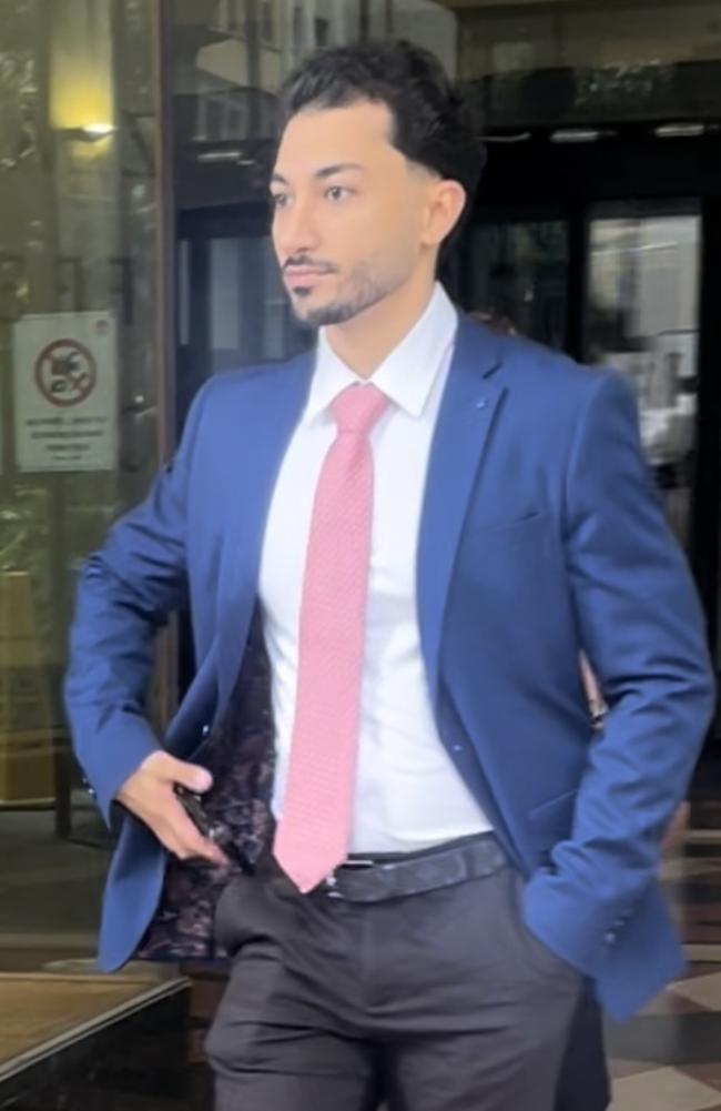 Deran Osman leaves Downing Centre Local Court.