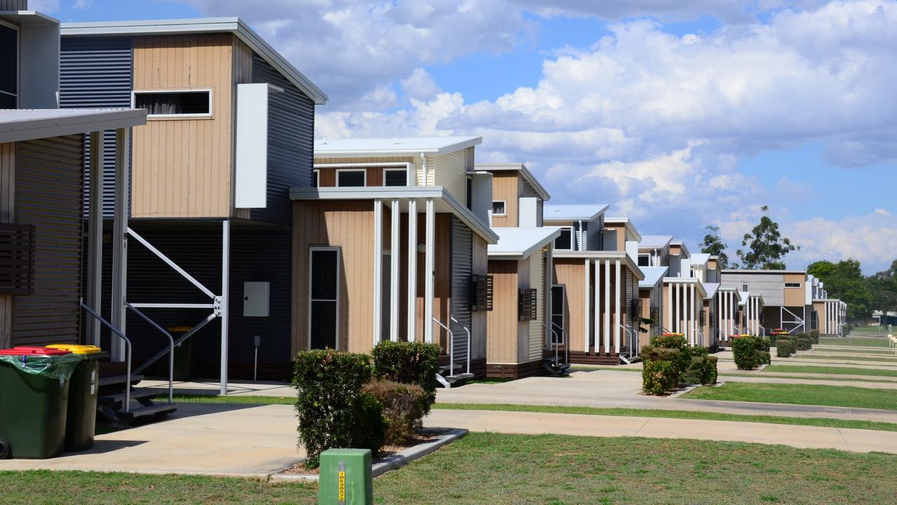 Houses in the coal mining town of Glenden, which were erected to accommodate miners working at Newlands. Photo: John Andersen