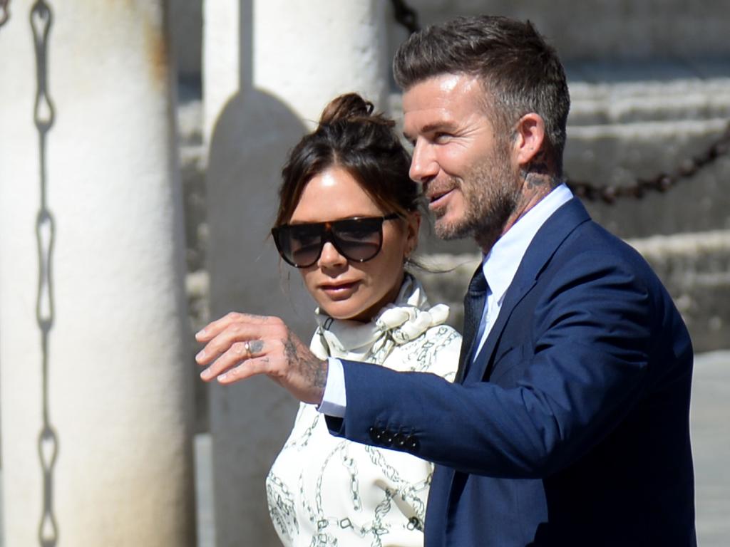 David Beckham told media of his marriage to Victoria Beckham: “you make it work”. Picture: AFP