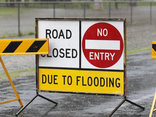 Local flooding pictured in Burpengary, Brisbane 11th of May 2022.  (Image/Josh Woning)