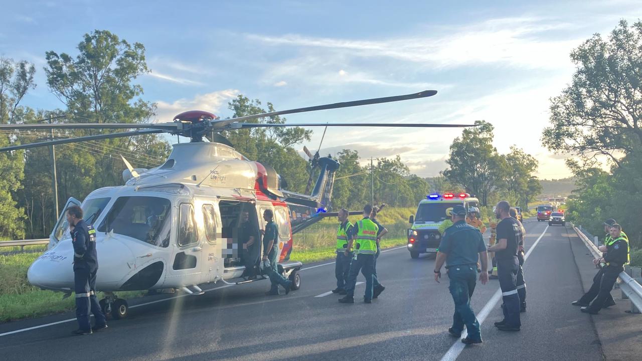 Emergency services have responded to several serious traffic crashes on the Warrego Highway this afternoon, including a rollover at Gatton and another rollover at Hatton Vale.