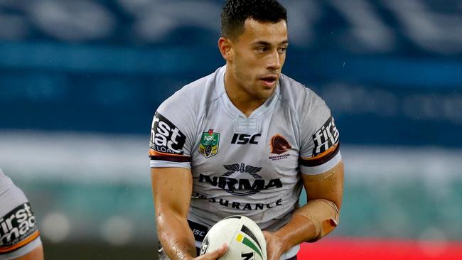Jordan Kahu had a mixed night for the Broncos. Picture: Gregg Porteous