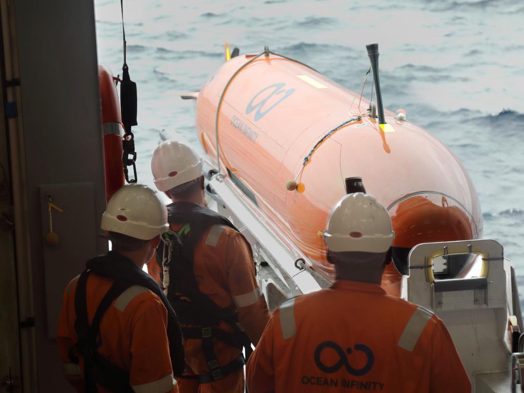 An autonomous underwater vehicle used to search for MH370. Picture: AFP