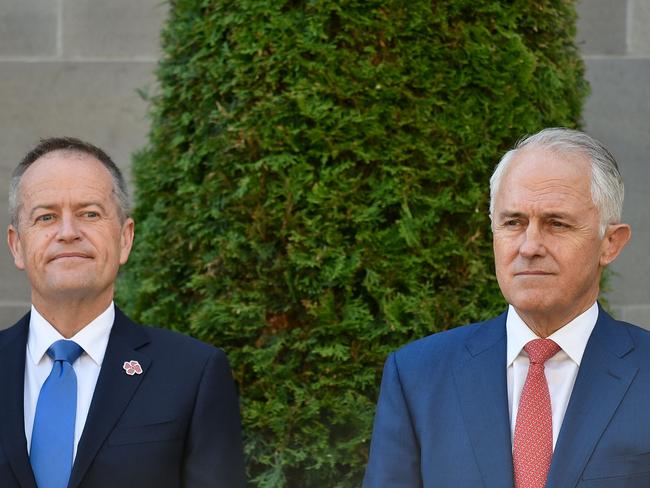 Both Malcolm Turnbull and Bill Shorten condemned Mr Anning’s speech. Picture: AAP