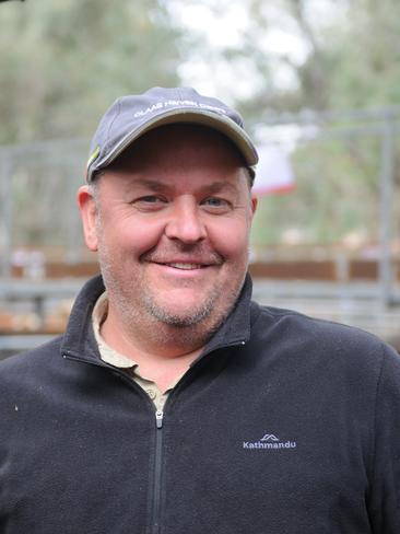 Stuart Robertson from Eurobin bought cows and calves for $2275 and sold 270kg Angus steers for $1000 or 370c/kg at the Myrtleford cattle sale. Picture: Fiona Myers