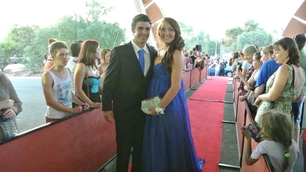 Lachlan Summers and Kelseah Parnell at the 2012 Our Lady of the Sacred Heart Catholic College formal at the Alice Springs Convention Centre. Picture: NT NEWS<br/>