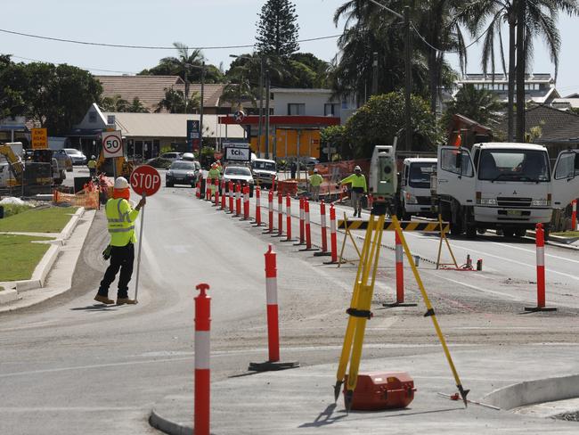 Work is progressing on the Byron bypass.