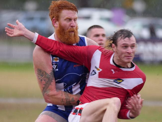 Action from Langwarrin v Red Hill. Picture: Paul Churcher