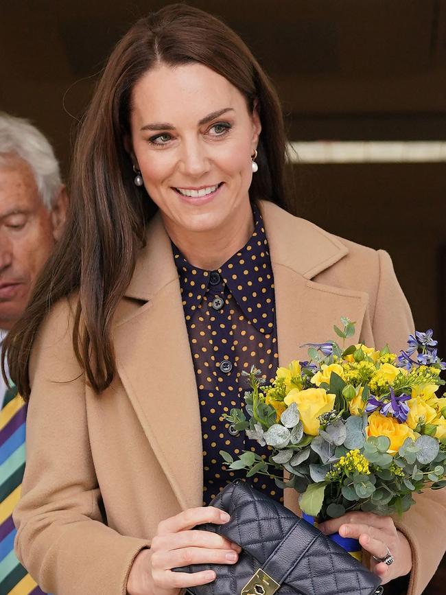 She wore the colours of Ukraine. Picture: AFP