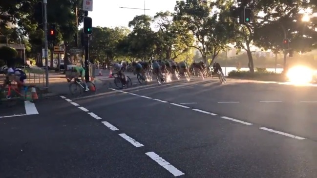 Tour de Brisbane cycling event underway. Video: Georgie Chumbley