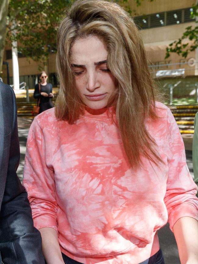 Ashlyn after she was granted bail. Picture: David Swift