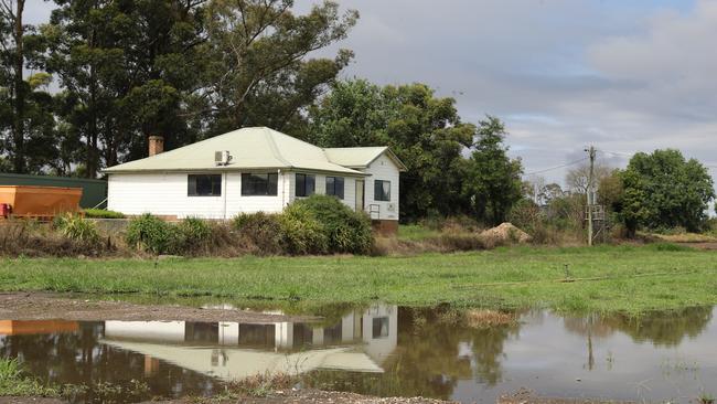 The Hawkesbury river hasn’t risen at all but low-lying farmlands near Windsor are soggy.