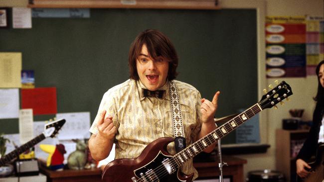 Jack Black as Dewey Finn in a scene from 2003’s <i>School Of Roc</i>'