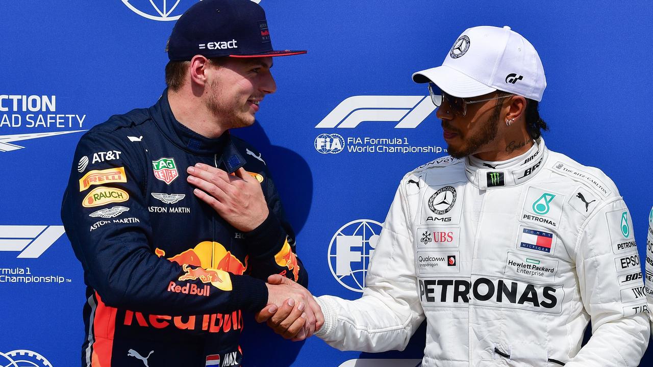 Lewis Hamilton and Max Verstappen would be unstoppable together. (Photo by Andrej ISAKOVIC / AFP)