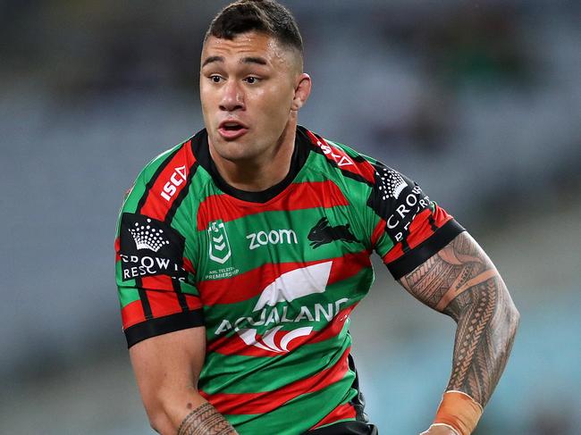 Rabbitoh's Jaydn Su'A during NRL match between the South Sydney Rabbitohs and Canterbury Bulldogs at ANZ Stadium. Picture. Phil Hillyard