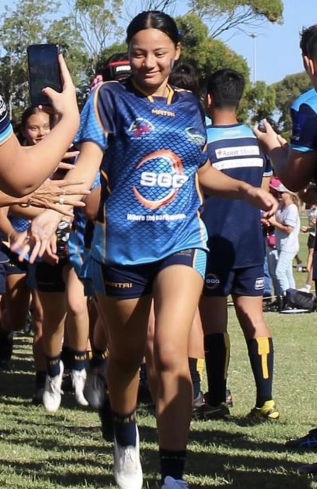 Sunshine Coast junior rugby union star Jahnessa Talataina.
