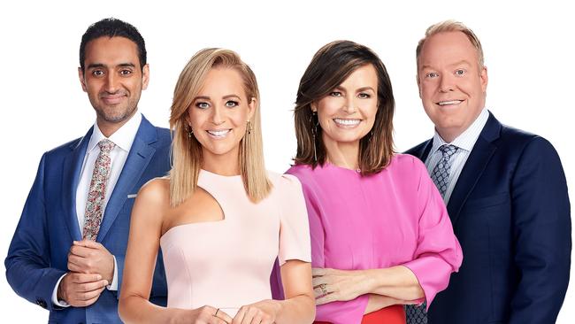 Only Waleed Aly (left) remains from this Project line-up. Picture: Ten