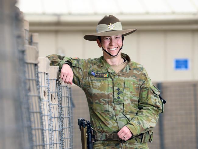 Captain Louise Broadfoot said women are entering the military in Afghanistan for the recognition. Picture: Gary Ramage/News Corp Australia