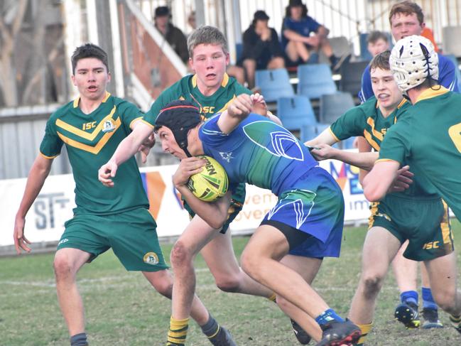 Rockhampton District Secondary Schools Rugby League grand finals, Open D, St Brendan’s College versus The Cathedral College, Browne Park, September 9, 2022.