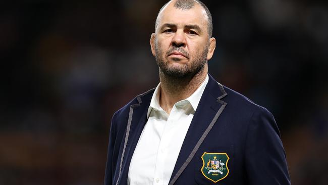 SAPPORO, JAPAN - SEPTEMBER 21: Head coach Michael Cheika of Australia is seen prior to the Rugby World Cup 2019 Group D game between Australia and Fiji at Sapporo Dome on September 21, 2019 in Sapporo, Hokkaido, Japan. (Photo by Dan Mullan/Getty Images)