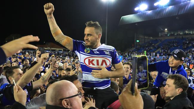 Josh Reynolds is trying to resurrect his NRL career with the Bulldogs. Picture: Mark Evans