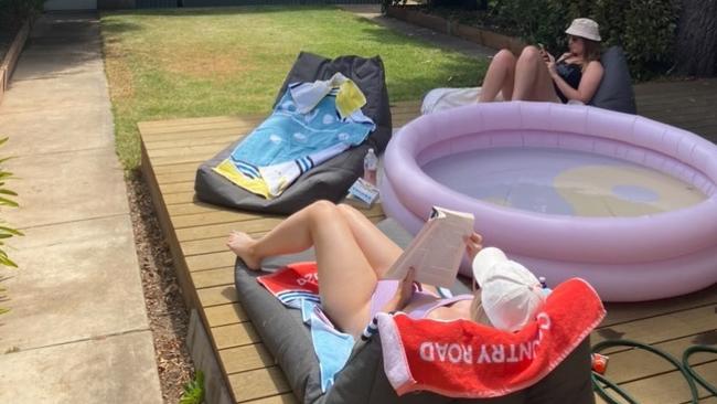 Sarah Crocker has been isolating at home with her housemates. Picture: Supplied