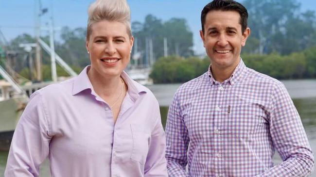 LNP candidate for Bundaberg Bree Watson and Opposition leader David Crisafulli. Picture: Supplied.