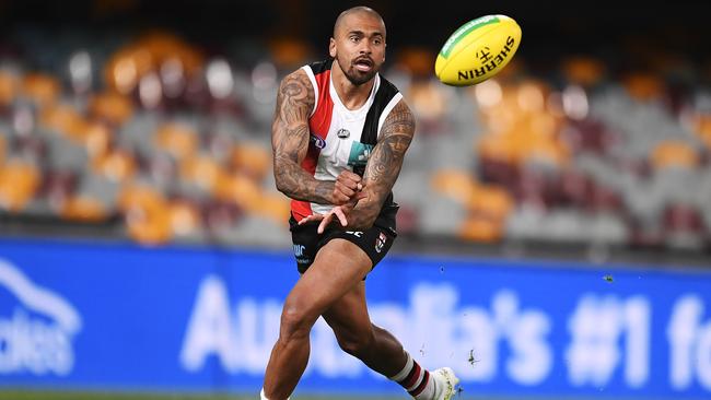 It was a quiet night at the office for Brad Hill. Picture: Getty Images