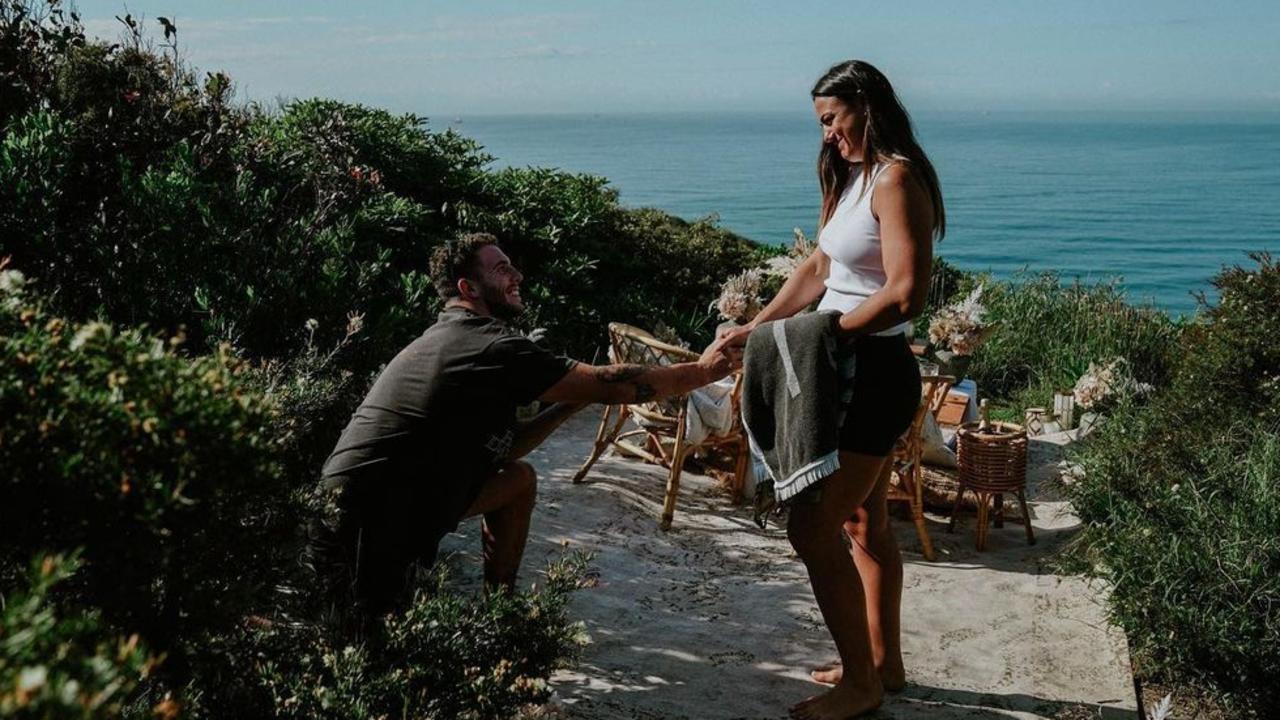 Adam Elliott has proposed to fellow rugby league star Millie Boyle. Source: Instagram