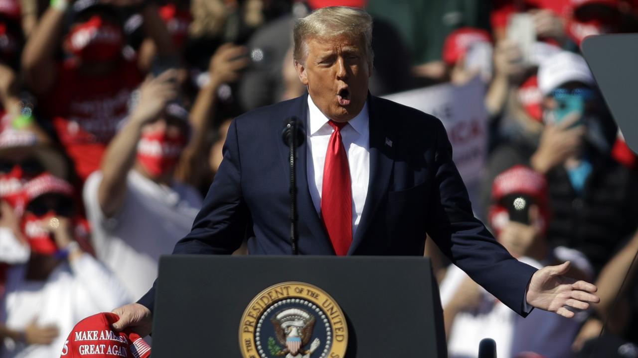 Trump fans really dig Ken’s salad dressing and Pace picante sauce. Picture: Isaac Brekken/Getty Images/AFP