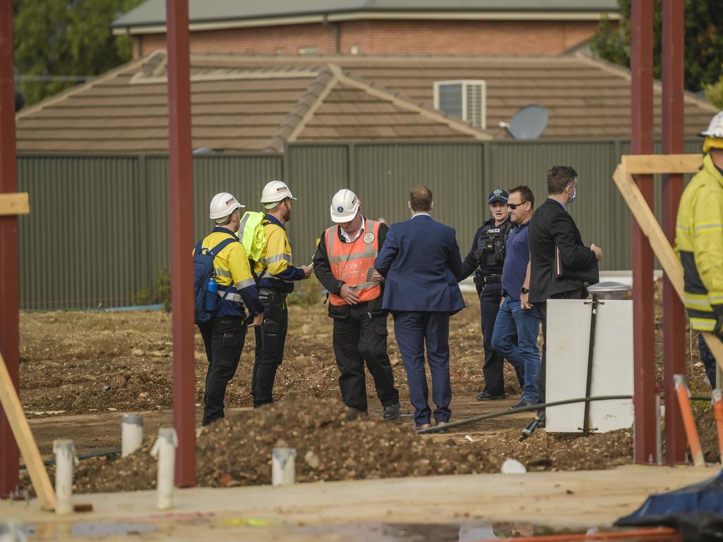 The 39-year-old worker from Seaford was found inside an electrical pit. Picture: Roy VanDerVegt