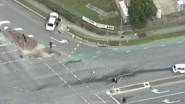 The crash occurred on the corner of Boundary Rd and Progress Rd in Wacol on May 28. Picture; 7News