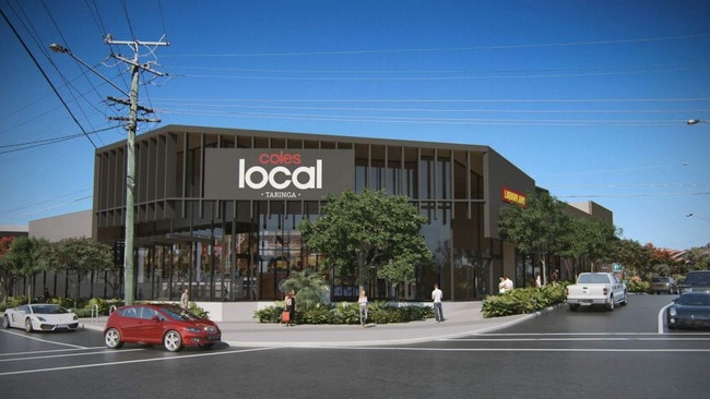 Artist's impression of how the Coles store would look from the street.