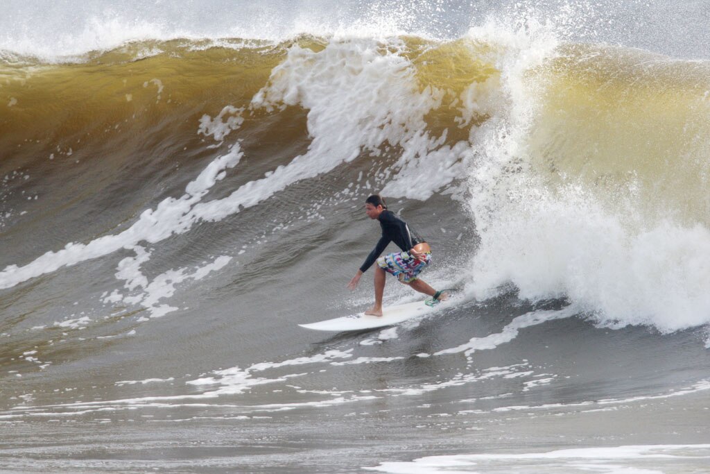 Alexandra Headland gets good lefts and rights for longboarders and shortbaorders alike. Picture: Nicholas Falconer