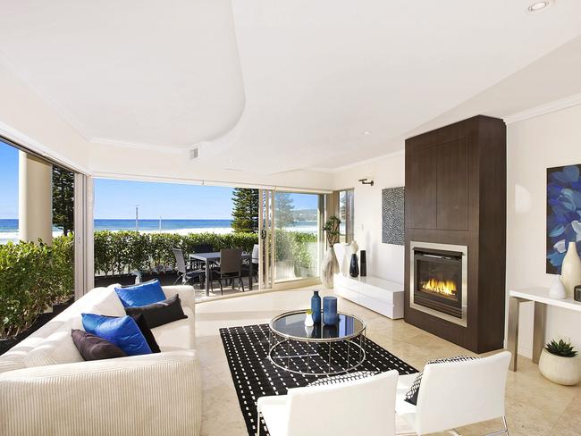 The interior of an apartment at North Steyne, Manly.