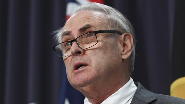 Labor’s trade chief Don Farrell has pushed back against a senior Trump aide’s claim Australia is ‘killing’ the US aluminium industry. Picture: NewsWire / Martin Ollman