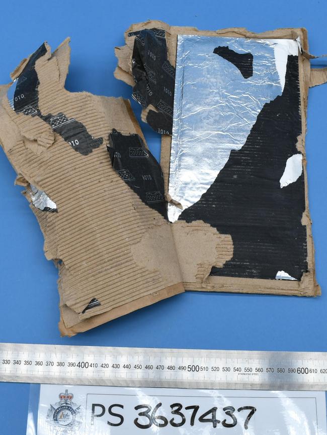 One of the packages intercepted by police. Picture: Supplied