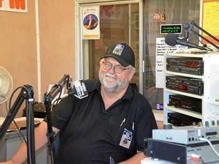 BIG AUDIENCE: North Burnett personalities will be heard by up to 152,000 listeners this week as radio presenter Kevin Walsh broadcasts the Good Morning Country program from Gayndah. Picture: Felicity Ripper