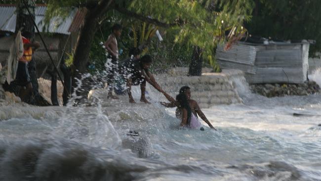 Tarawa island one of Kiribati’s atoll islands. Picture: Supplied