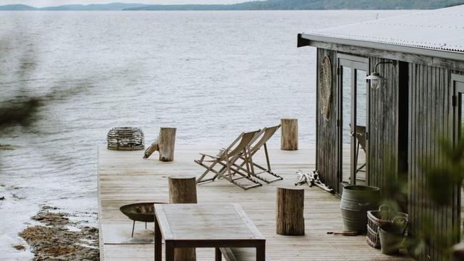 The Boathouse on Satellite Island, Tasmania. Picture: Supplied