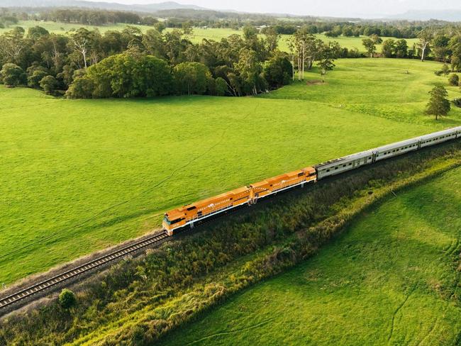 Great Southern train in Nana Glenn, NSW.