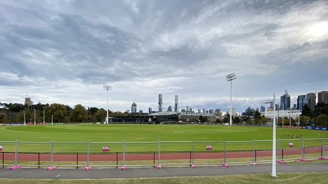 Footy grounds are about to return to life with AFL Victoria greenlighting small group training. Picture: Michael Dodge